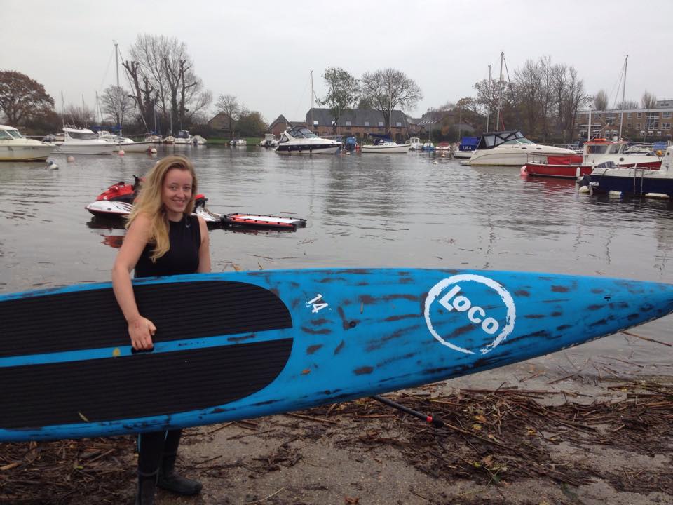 Hannah Ramsay & her SUP Race Board