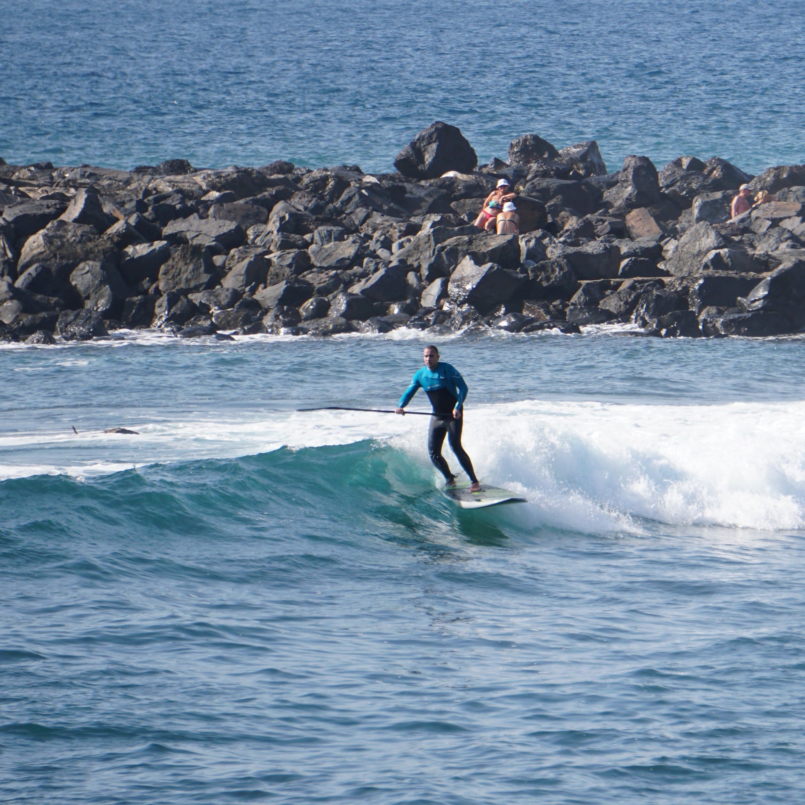 Joe on his Surf SUP in Tenerife