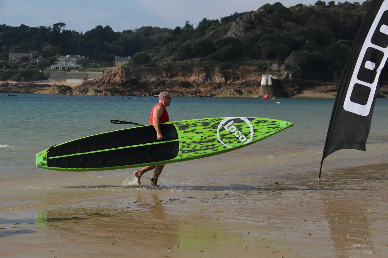 Steve Walker with his Loco stand up paddle board