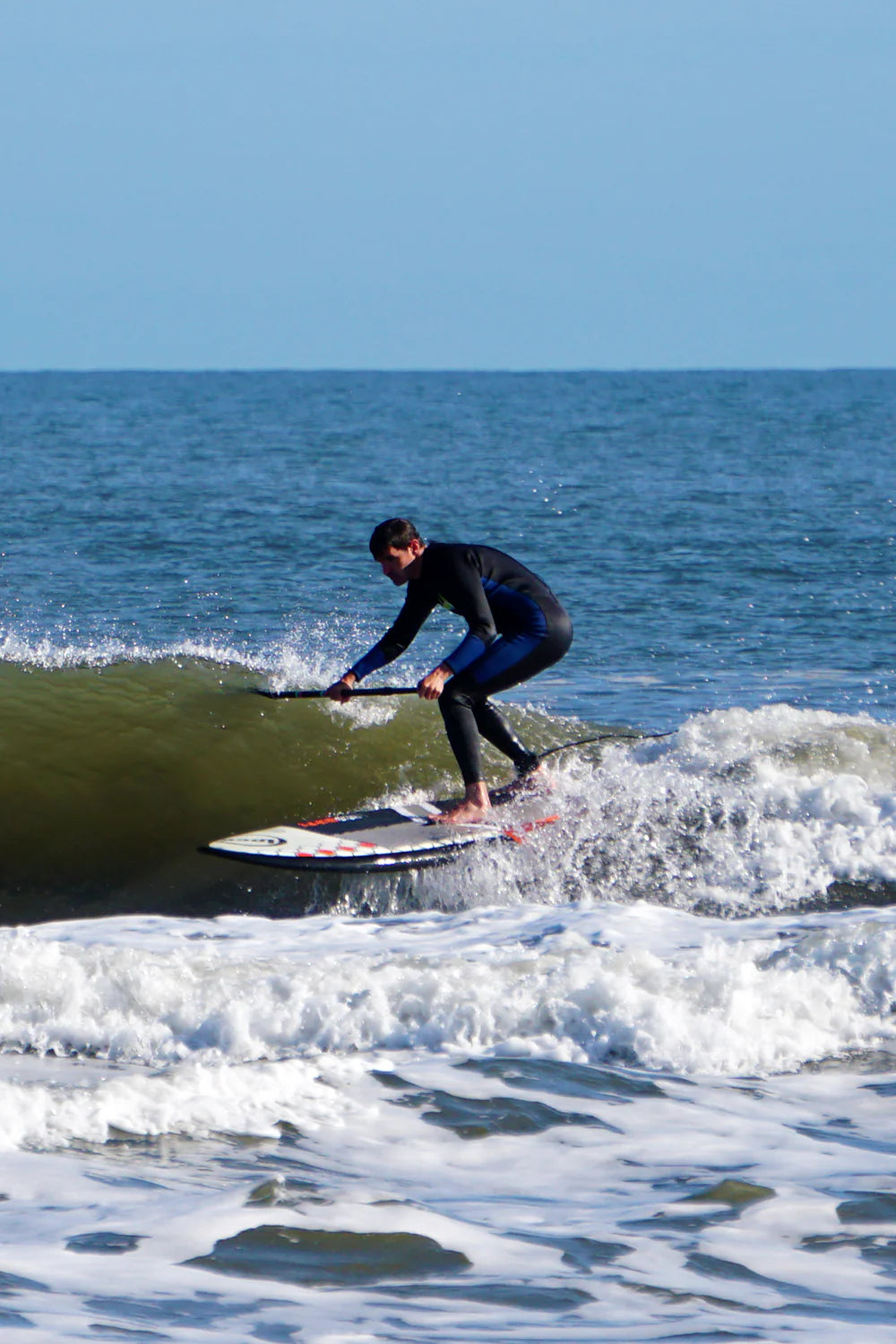 Chris rides his Loco Guppy Hard Surf SUP
