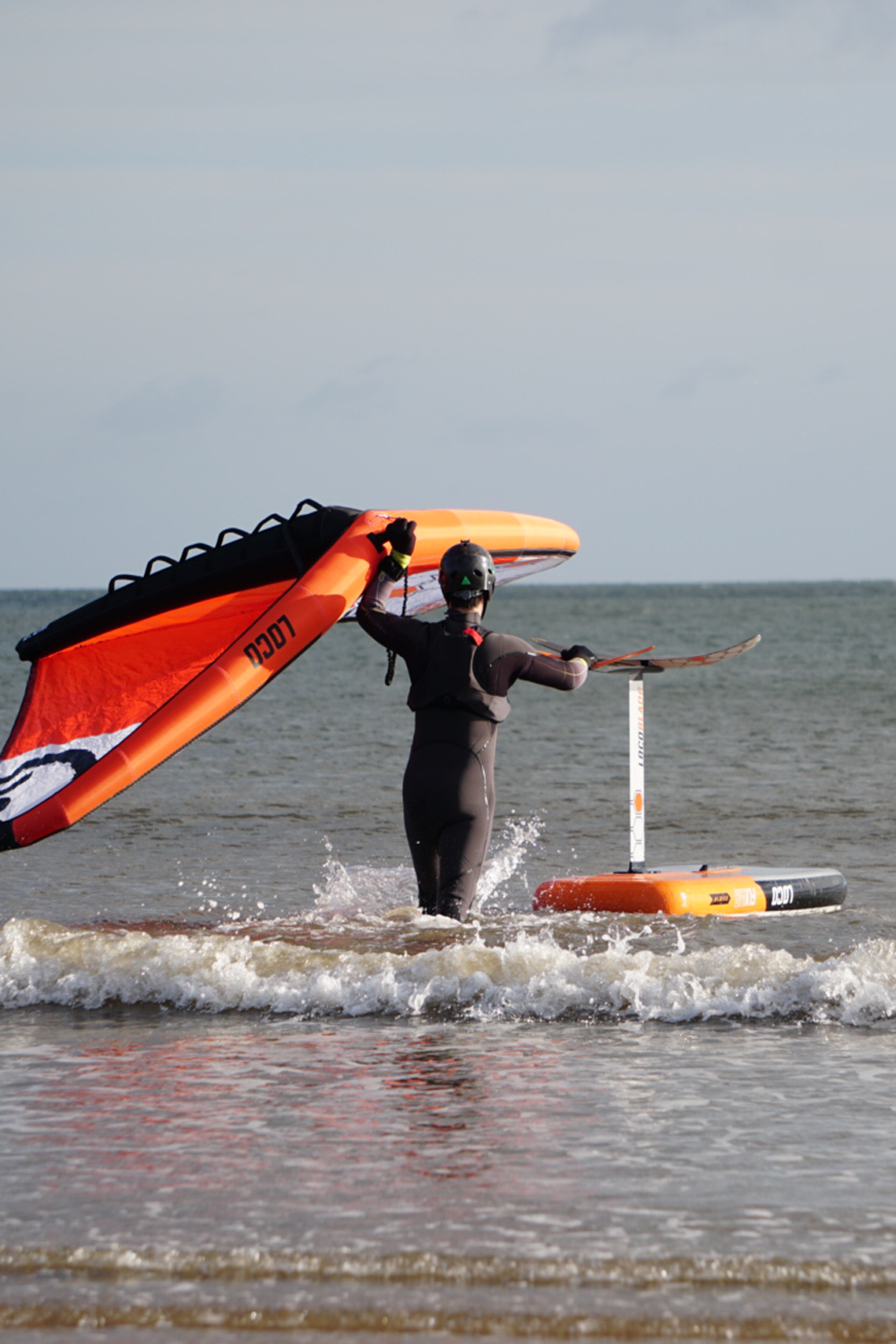 Loco Fly Air & Blade Hydrofoil Wing foiling in the North East, Loco Fly Air Inflatable Foil Board + Loco Blade Hydrofoil Package