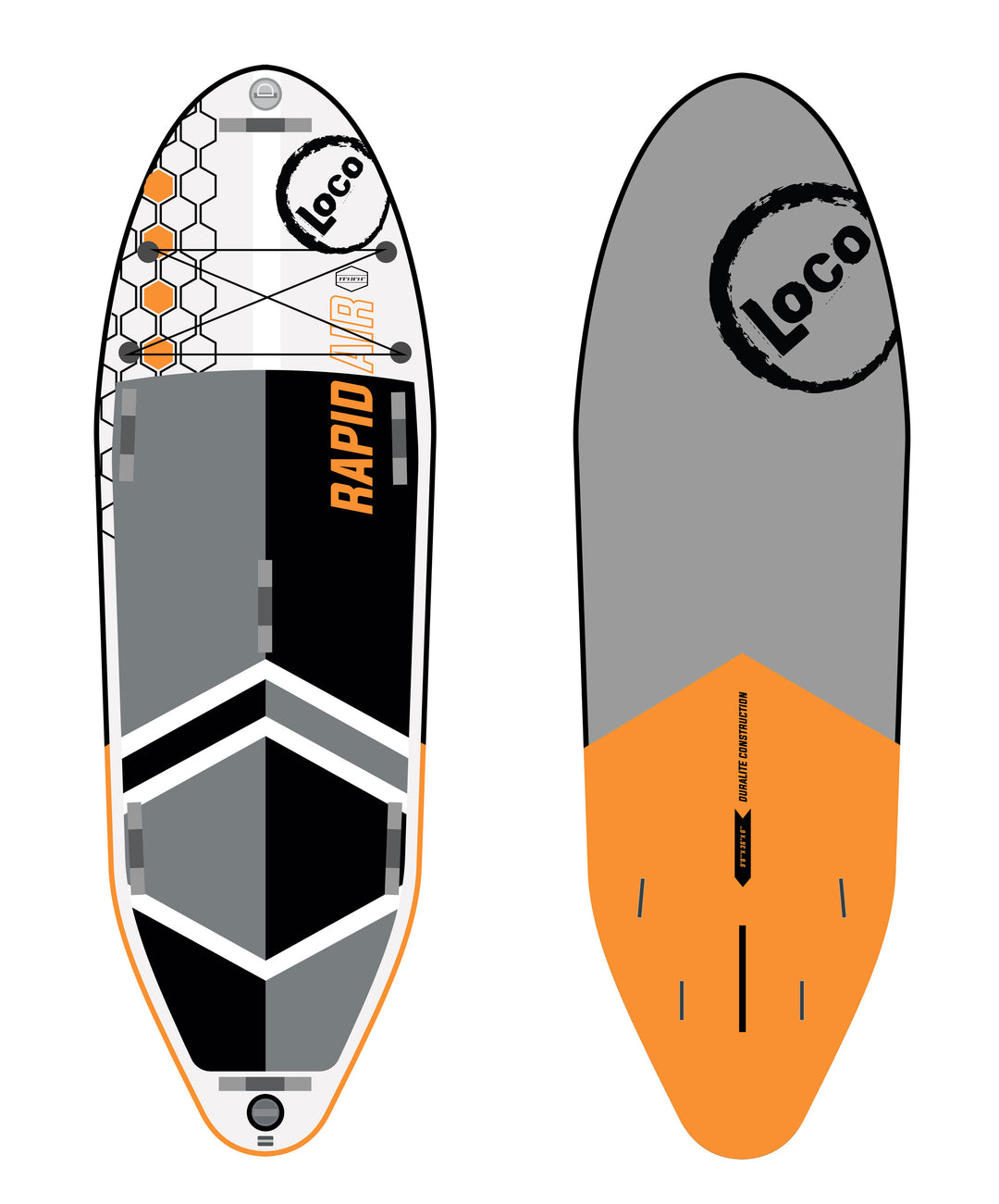 2023 9’8 x 36” x 6 Loco Rapid Air Inflatable Paddleboard For White Water, Loco Rapid Air Inflatable White Water SUP 9’8 x 36” x 6"