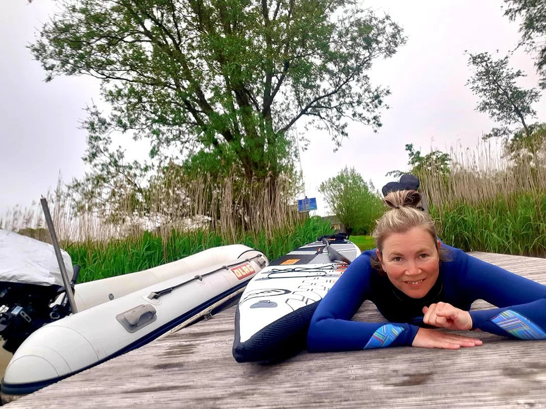 Paddle boarding the River Treene in Germany