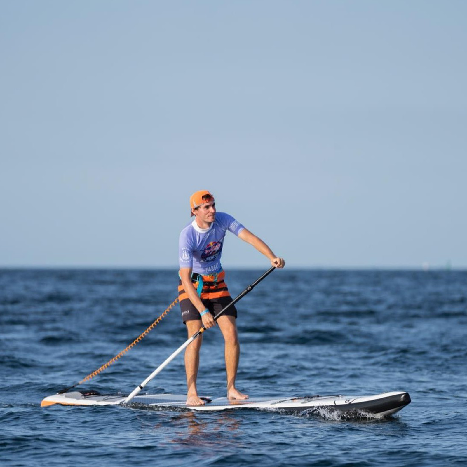 Chris MacDonald paddling from island to island