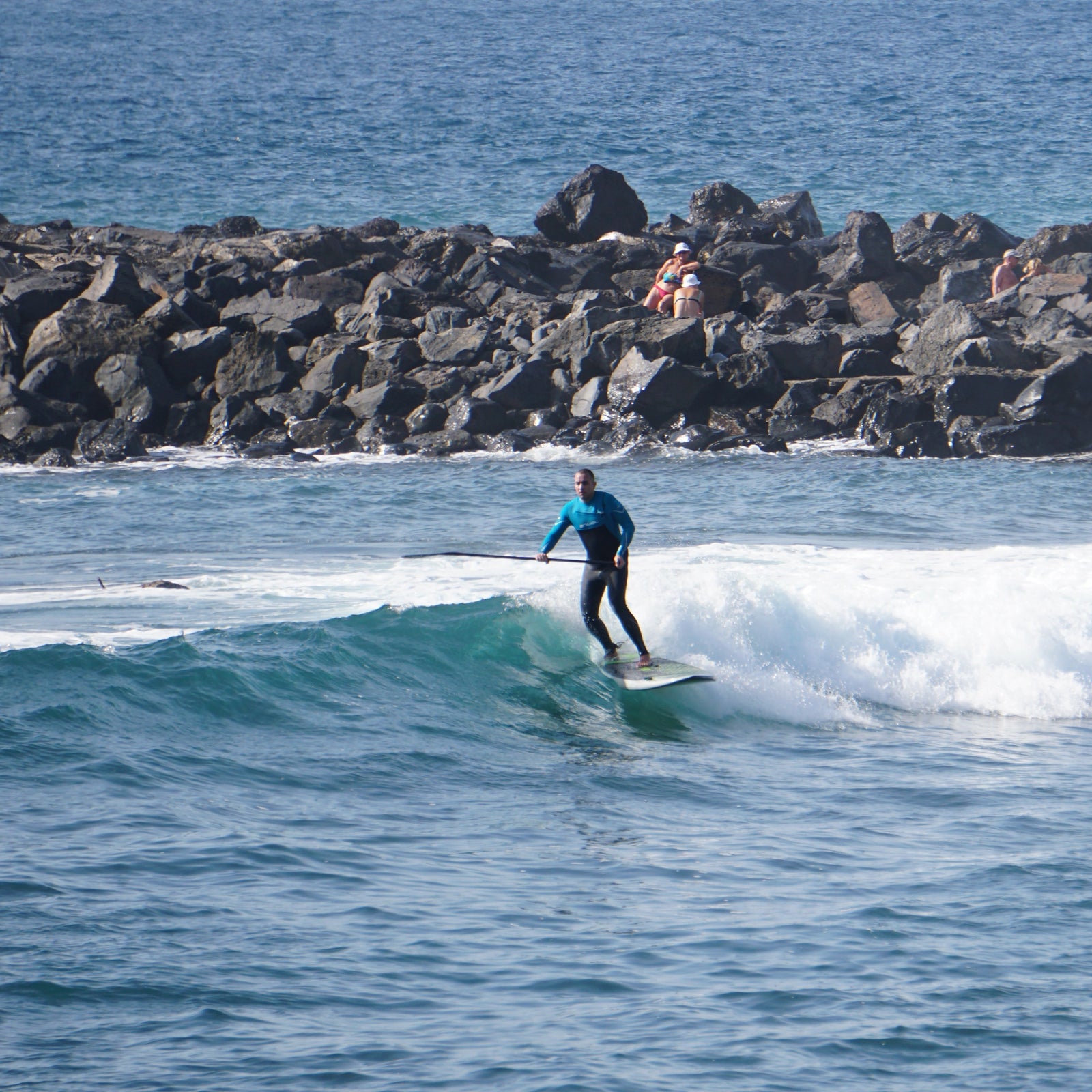 Joe on his Surf SUP in Tenerife 