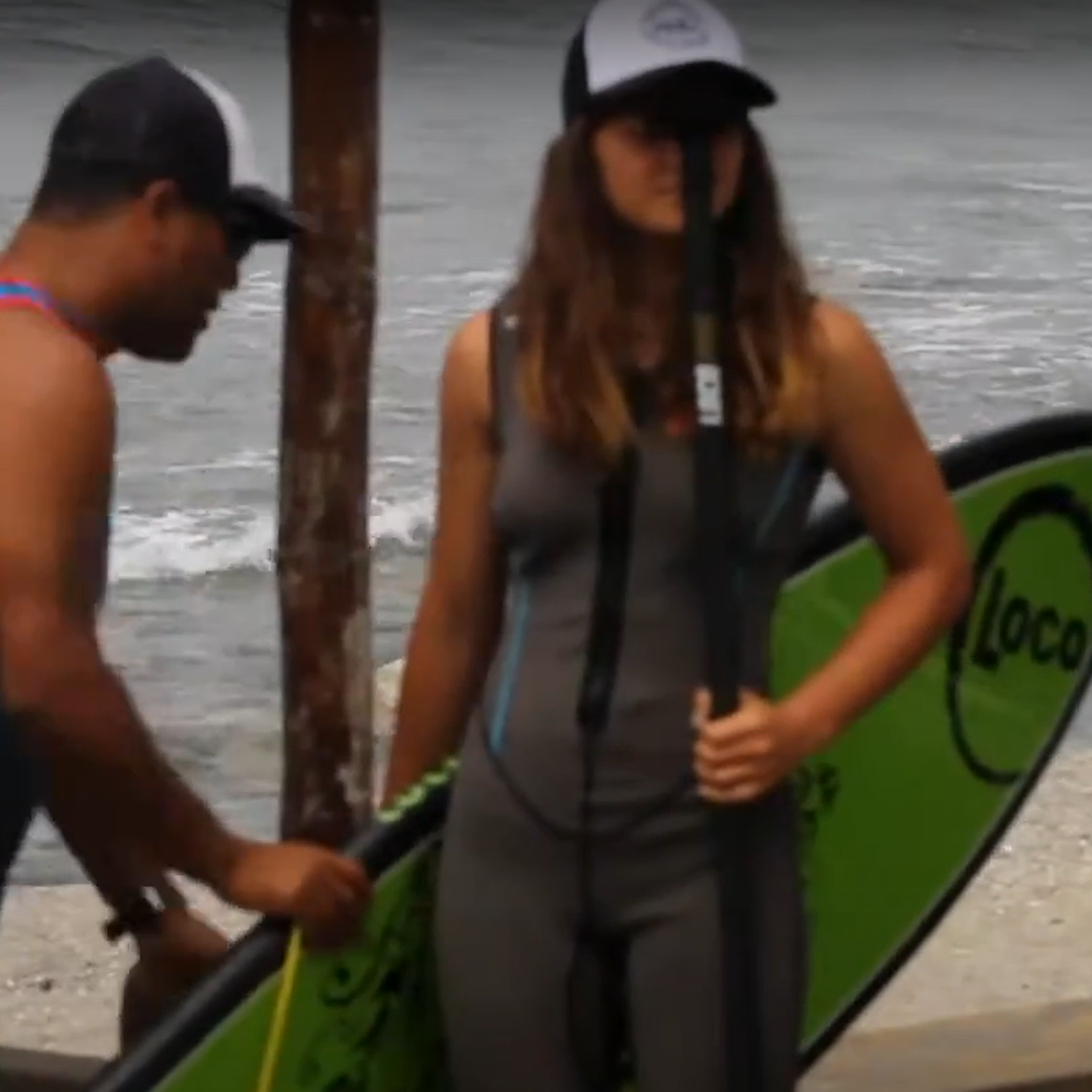 Peruvian grom with her Loco, From the Streets of Peru to the Waves: The Inspirational Journey of a Paddlesurfing Prodigy!