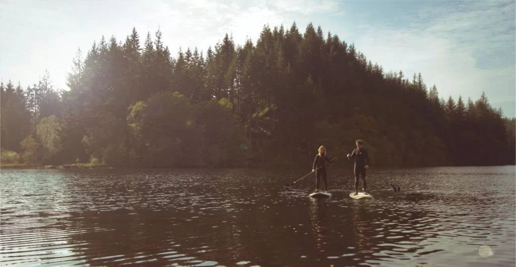 Loco SUP on Location at Loch Ard in the Scottish Highlands