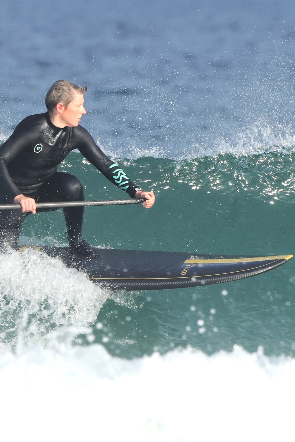 Paddle Surfing Champ Christina on her stand up paddle board