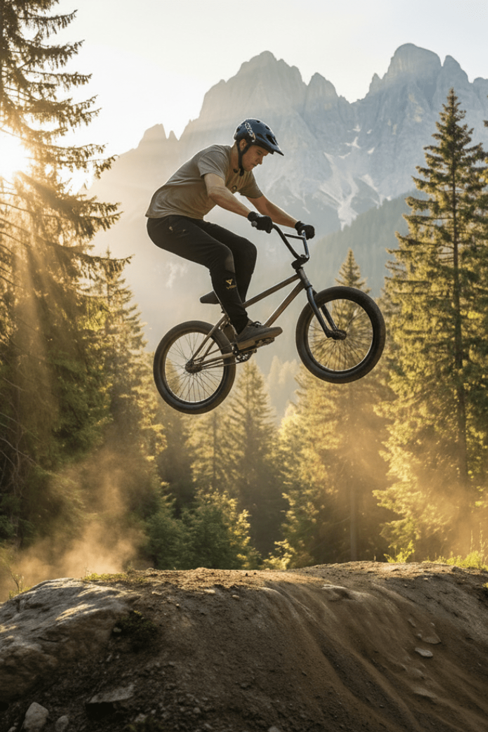 BMX rider reps Loco Joggers while hitting the trails