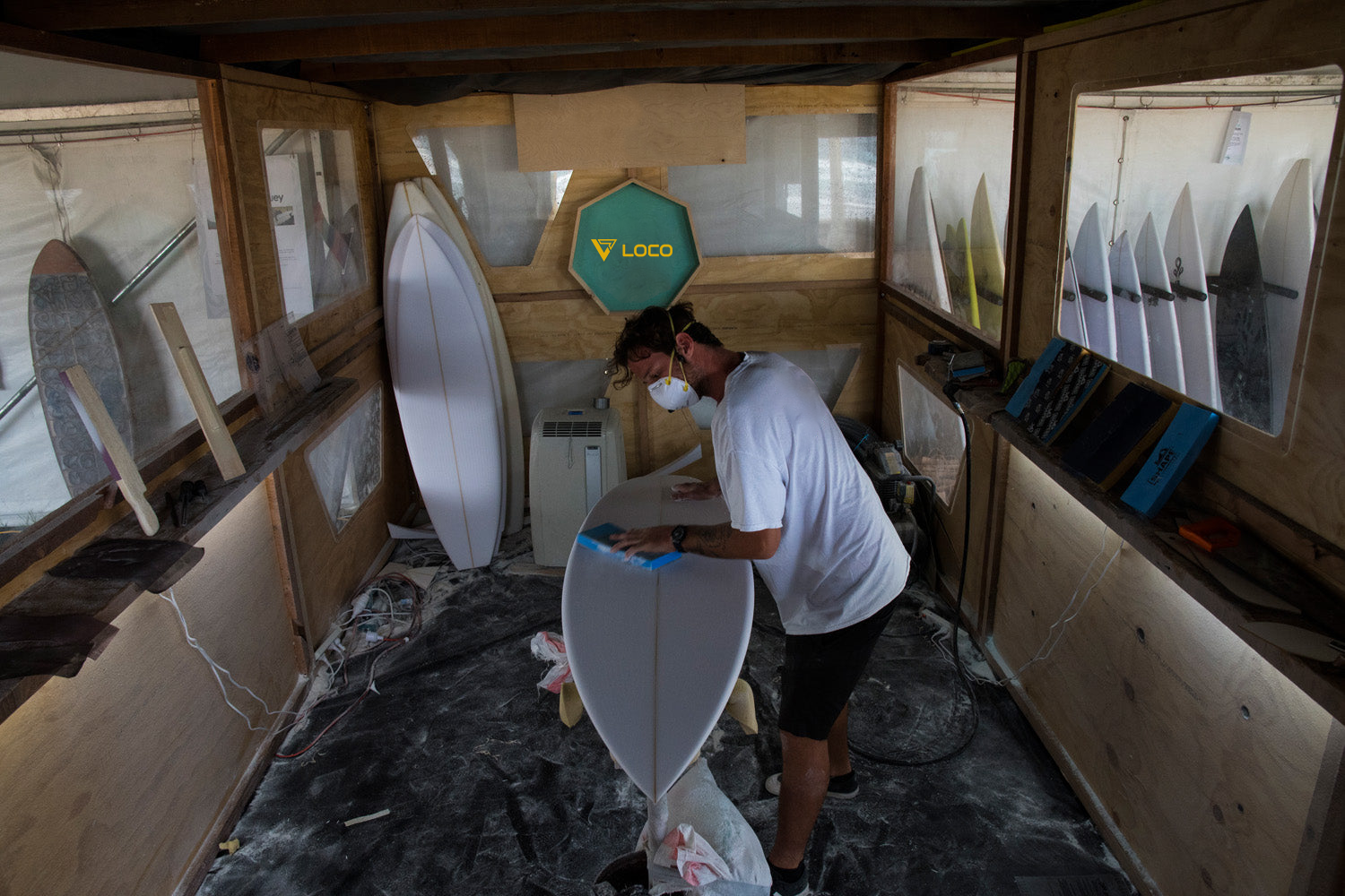 Loco's SUP Shaper At Work