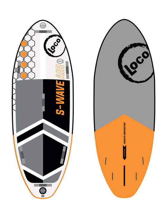 2023 8’3” x 34” x 6” Loco S-Wave Air Inflatable Paddleboard for White Water